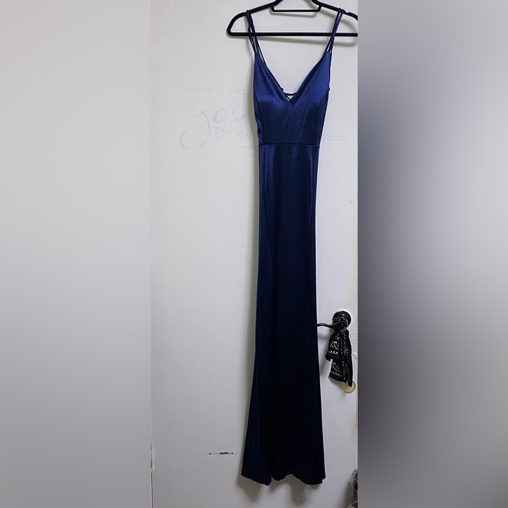 Elegant Navy Blue Maxi Dress